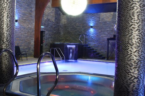 spa hotels lake district with pool and hot tub area