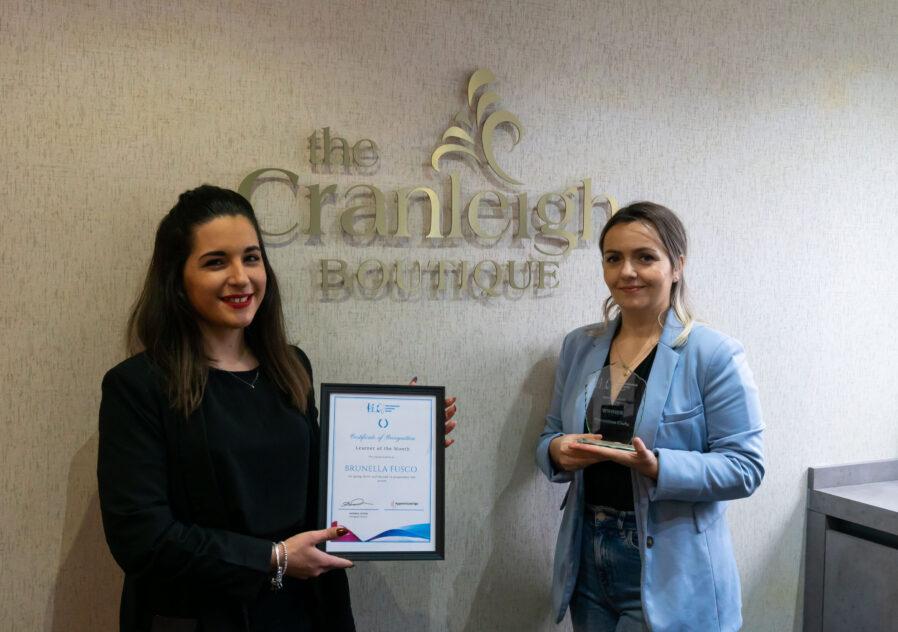 Cranleigh Boutique employee win national impact award from performance learning group